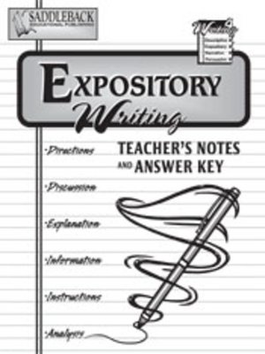 cover image of Expository Teacher Notes